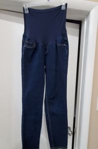 Dark blue maternity jeans